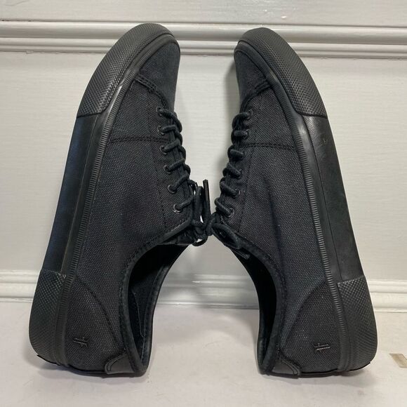 FRYE Women’s Low Top Canvas Sneakers with Leather Shoelaces in Black Size 7.5M - Picture 7 of 10